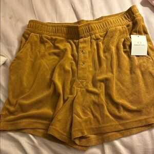 Brixton Mustard Terry Cloth Shorts